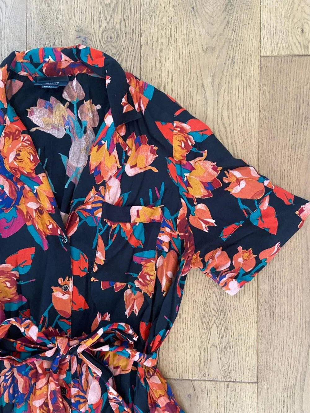 Anthropologie Maeve Floral Buttondown Shirtdress - Picture 9 of 10
